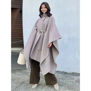 anuans 울 판초 코트