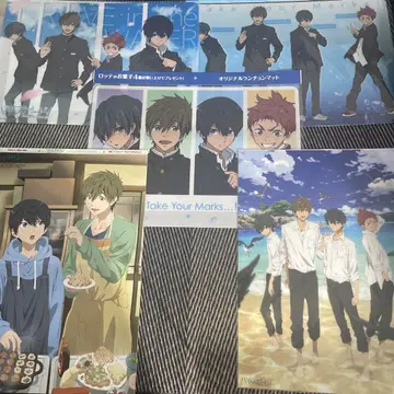 미개봉 Free! 하이스피드! 런치 매트 클리어 포스터