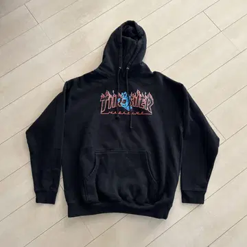 thrasher x santa cruz 콜라보 후드티 후디 속기모