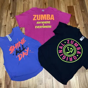 ZUMBA 티셔츠 3개 세트