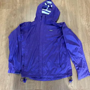 patagonia 보라색 나일론 자켓 후드 부착