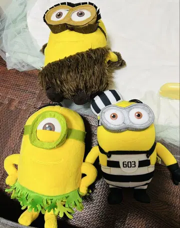 미니언 봉제 인형 3체 세트