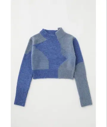 MOUSSY 패치워크 숏 니트