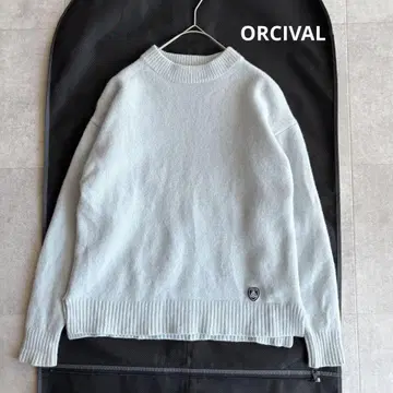 ORCIVAL 울 하이넥 니트 풀오버 라이트 블루 1