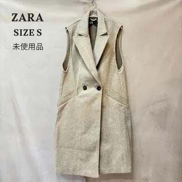 미사용품 ZARA 자라 ZARA 더블 브레스트 소프트 베스트 베이지 S