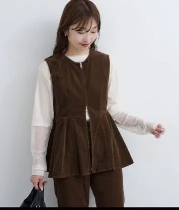 Kastane B 코듀로이 뷔스티에