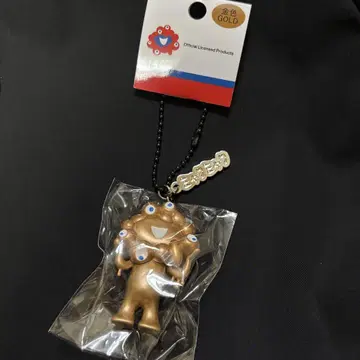 골드 금 미야쿠미야쿠 입체 키링 메탈 플레이트 부착 PVC
