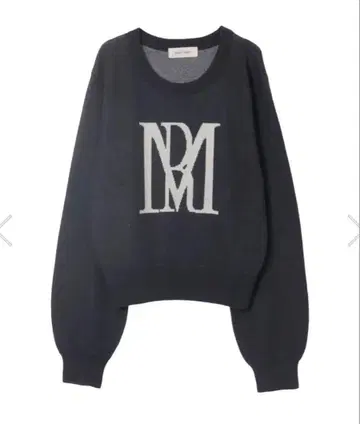 로제 뮤즈 rosemuse RM logo knit navy