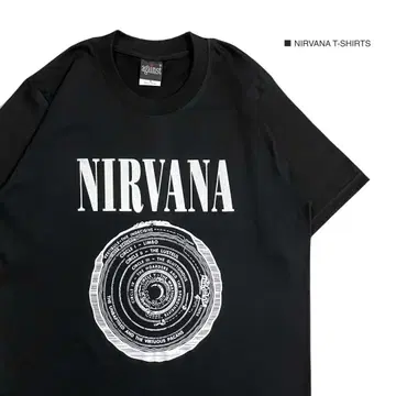 NIRVANA 닐바나 XL 반팔 티셔츠 락 밴드 티