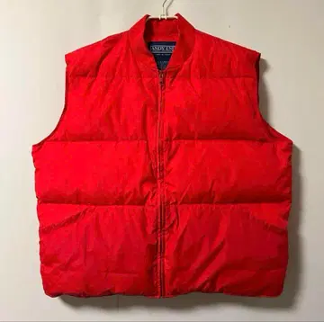90s 랜즈 엔드 다운 베스트 XL 레드