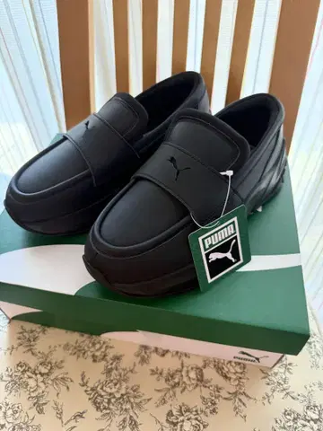PUMA 로퍼 WNS PUMA 블랙 로즈 버드 통굽