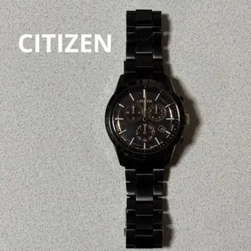 CITIZEN 시티즌 크로노그래프 블랙