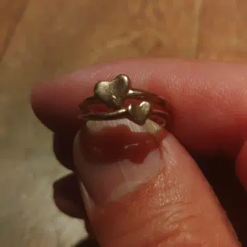 하트 모티브 K10 반지