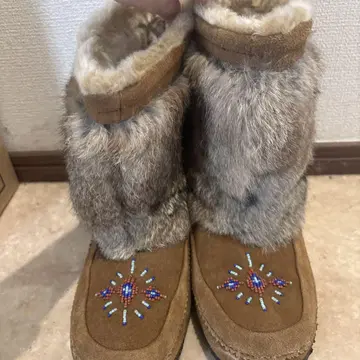 MINNETONKA 무스탕 퍼 부츠