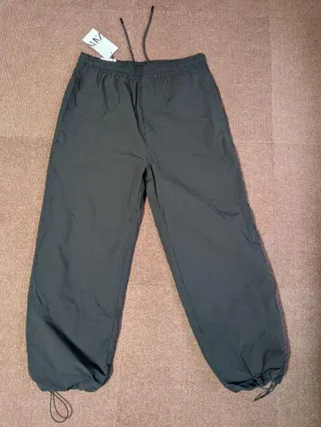 ZARA RELAXED FIT 블랙 와이드 팬츠 M