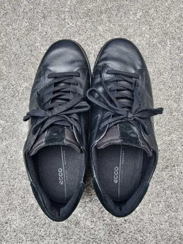 ecco 에코 STREET LITE 42 블랙 가죽 스니커즈