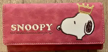 SNOOPY 레드 장지갑