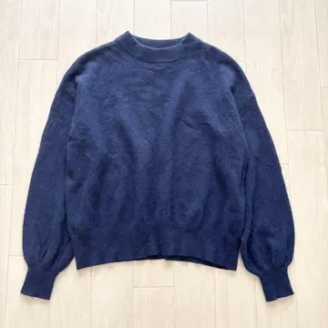 BRAHMIN 모헤어 샤기 니트 스웨터 크루넥 38