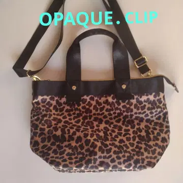 OPAQUE. CLIP 레오파드 숄더백 토트