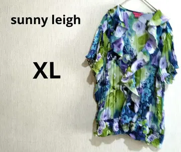 새상품급*sunny leigh 프릴 달린 꽃무늬 셔츠 [ XL ]