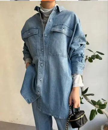 HealthyDENIM 오버사이즈 데님 셔츠 사이즈 1