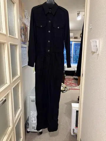 A.P.C. 블랙 점프수트 34 사이즈