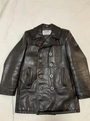 샷 SCHOTT 140 가죽 피코트 MADE IN USA 천연 가죽