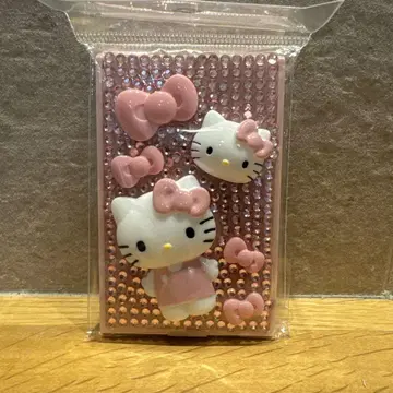 LOWRYSFARM 헬로키티 퀼팅 데코 mini 거울 핑크