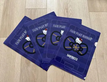 산프레체 히로시마 키티 클리어 파일 4점
