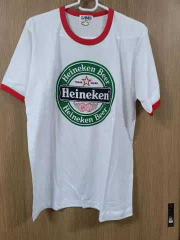 Heineken 하이네켄 링거 T셔츠 기업 상품 맥주 반팔 레어