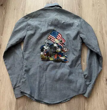 최종 Sale! kennington 미키 빈티지 샴브레이 셔츠 S