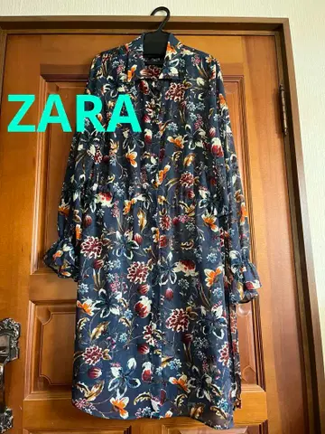 [ 새상품 ] ZARA 긴팔 시어 튜닉 셔츠