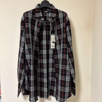 AZUL by moussy 체크 무늬 긴팔 셔츠 F 사이즈