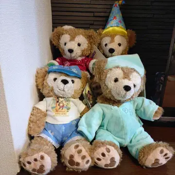 AULANI 더피 봉제 인형 아우라니 WDW 디즈니 4체 세트