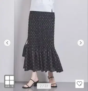 유나이티드 애로우즈 사다리컷 자카드 스커트