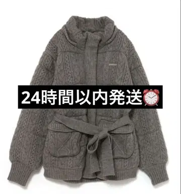 andmary Mary quilting knit shape jacket