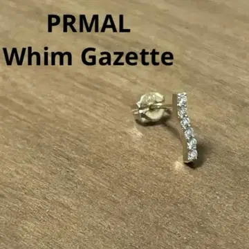PRMAL 프라이멀 윔 가젯 웨이브 다이아 귀걸이 싱글