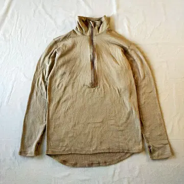 구제 의류 미군 ecwcs 그리드 플리스 풀오버 하프 지퍼