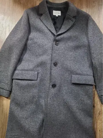 LACOSTE 코리아 그레이 체스터 코트 US L