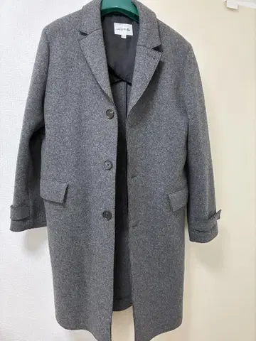 LACOSTE 코리아 그레이 체스터 코트 US L