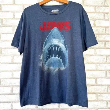 [구하기 어려움] JAWS 조스 영화 티셔츠 해외 수입 2XL 구제 의류