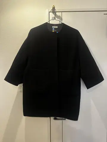 yori 노카라 코트 블랙