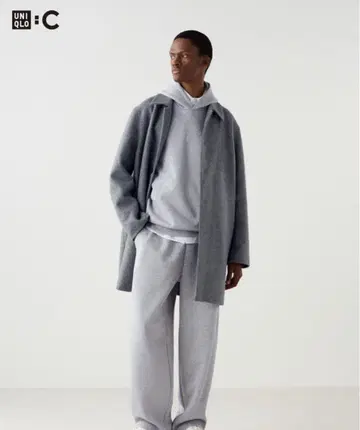 UNIQLO 그레이 와이드 팬츠