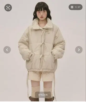 loin nuit ribbon batting blouson