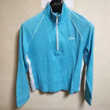 23X SPORT / 터콰이즈 하프 지퍼 자켓/M/면