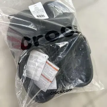 crocs bistro 블랙 샌들 m8/w10