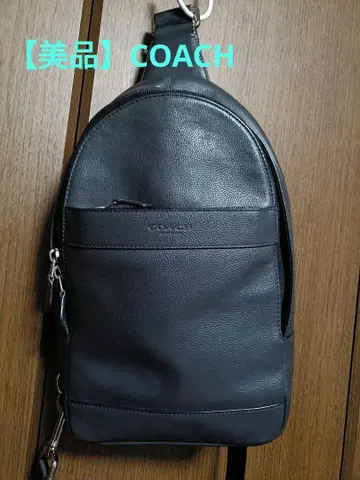 [ 새상품급 ] OACH 다크 그레이 가죽 슬링 백