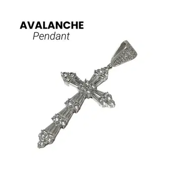 AVALANCHE 아발란체 크로스 펜던트 실버 925 지르코니아