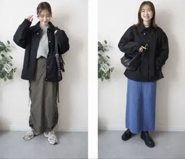 시마무라 omi 허리 드로스트 자켓 상의 빅 사이즈 4L