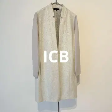 새상품급 ICB 울x니트 절개 롱 가디건 S